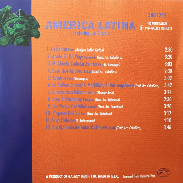 Los Chaskis : America Latina (CD, Comp)