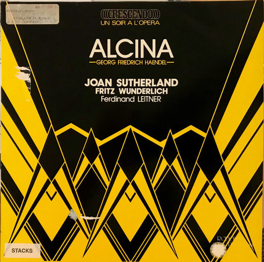 Georg Friedrich Händel - Joan Sutherland, Fritz Wunderlich, Cappella Coloniensis, Ferdinand Leitner : Alcina (LP, RE)