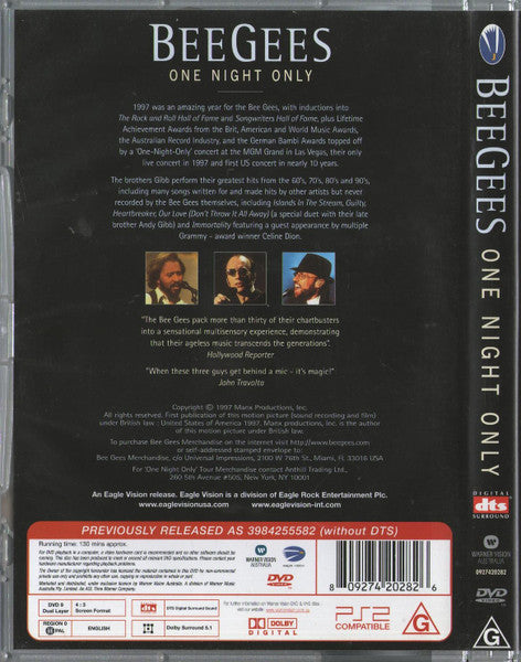 Bee Gees : One Night Only (DVD-V, PAL)