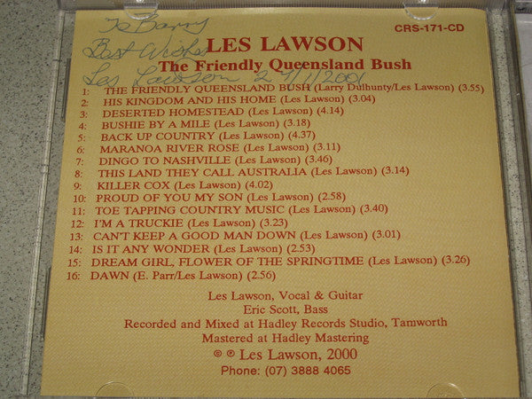Les Lawson (2) : The Friendly Queensland Bush (CD, Album)