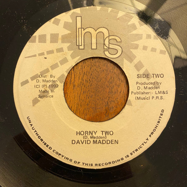 David Madden : Horny Horny (7")