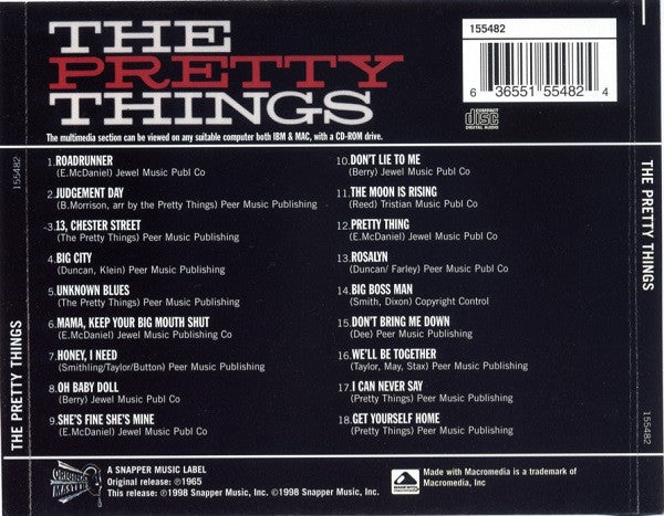 The Pretty Things : The Pretty Things (CD, Album, Enh, RE, RM)