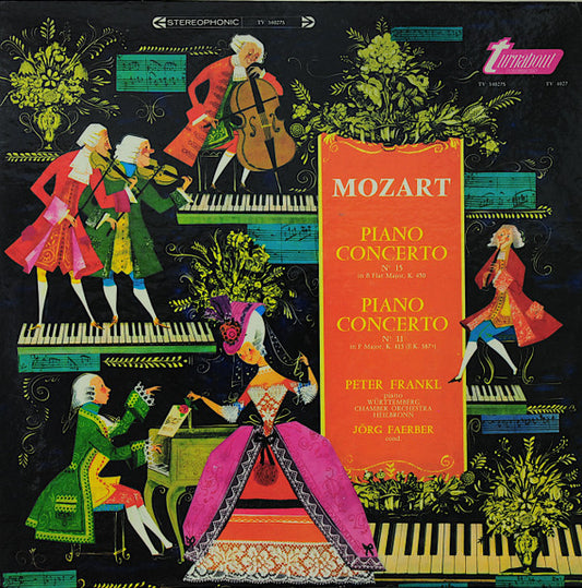 Mozart*, Peter Frankl, Württemberg Chamber Orchestra Heilbronn*, Jörg Faerber : Piano Concerto Nº 15 In B Flat Major, K. 450 / Piano Concerto Nº 11 In F Major, K. 413 (E.K. 387ª) (LP, Album)