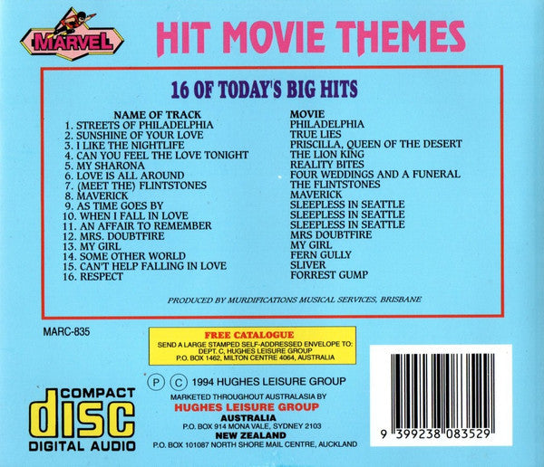 Unknown Artist : Hit Movie Themes (CD, Album)