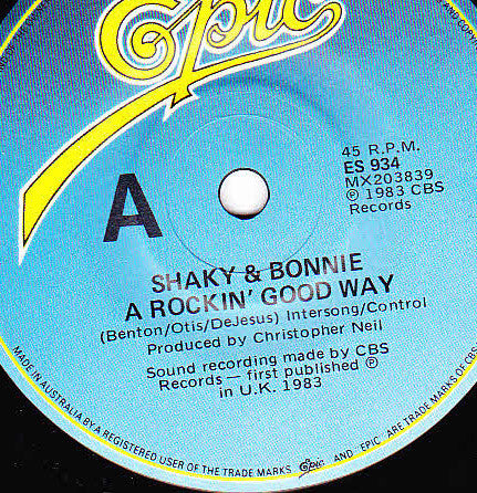 Shakin' Stevens & Bonnie Tyler : A Rockin' Good Way (7", Single)