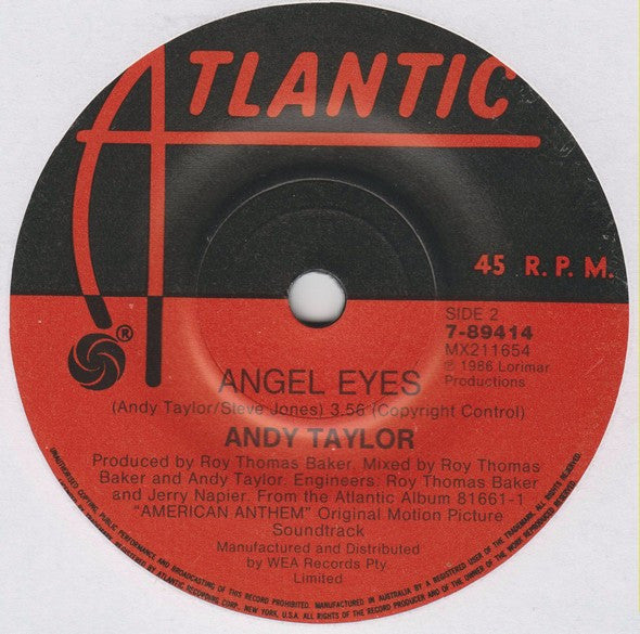 Andy Taylor : Take It Easy (7", Single)