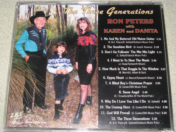 Ron Peters (2) With Karen Peters (3) And Danita (3) : The Three Generations (CD, Album)