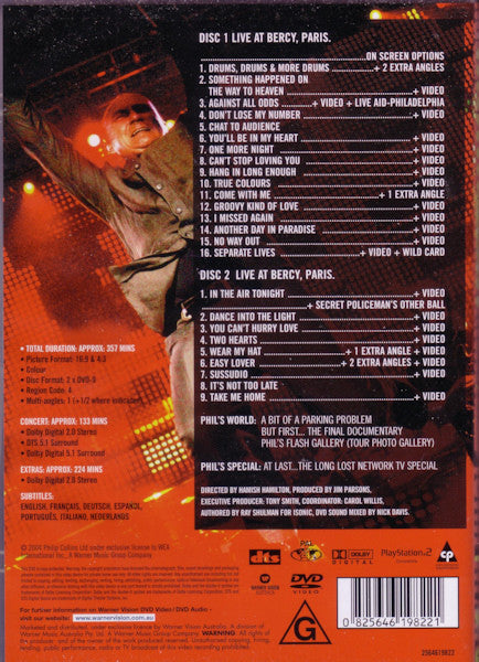 Phil Collins : Finally... The First Farewell Tour (2xDVD-V, Multichannel, PAL)