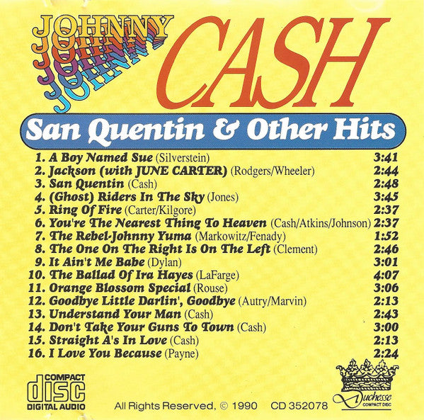 Johnny Cash : San Quentin & Other Hits (CD, Comp)