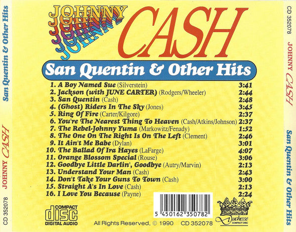 Johnny Cash : San Quentin & Other Hits (CD, Comp)