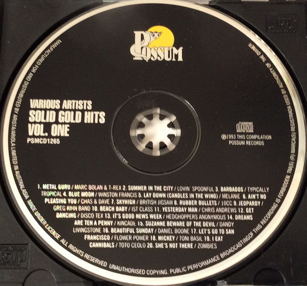 Various : Solid Gold Hits Volume One (CD, Comp)