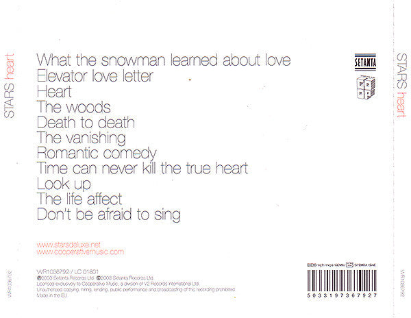 Stars : Heart (CD, Album, RE)