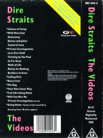 Dire Straits : The Videos (VHS, Comp, PAL)