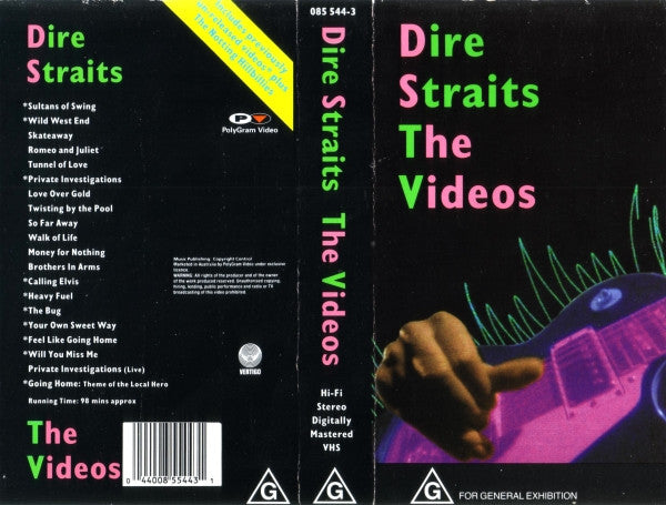 Dire Straits : The Videos (VHS, Comp, PAL)
