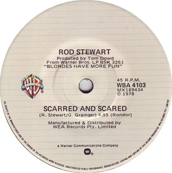 Rod Stewart : Ain't Love A Bitch (7", Single)