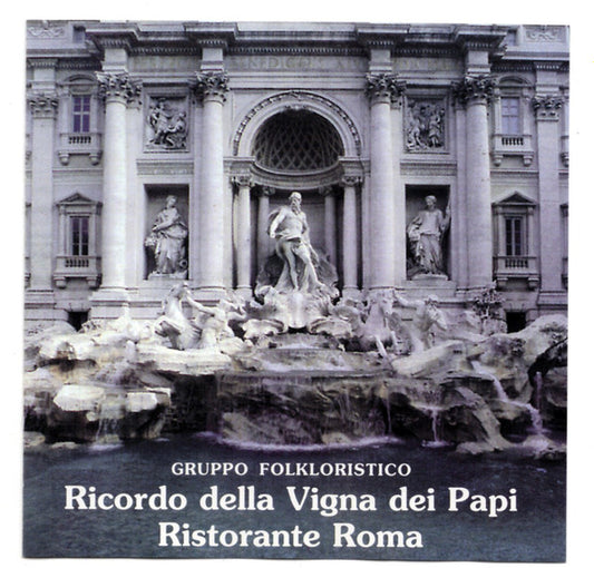 Gruppo Folkloristico : Ricordo Della Vigna Dei Papi Ristorante Roma (CD, Album)