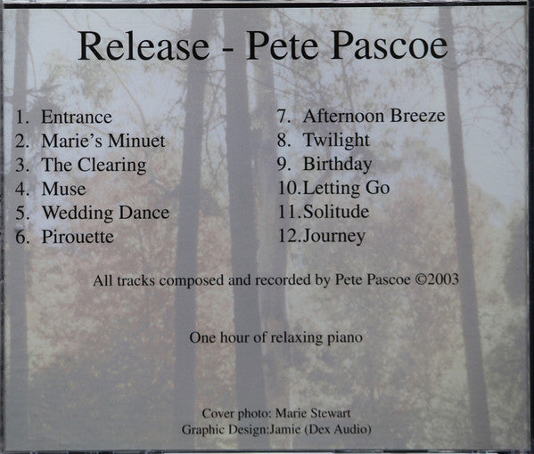 Pete Pascoe : Release (CD, Album)