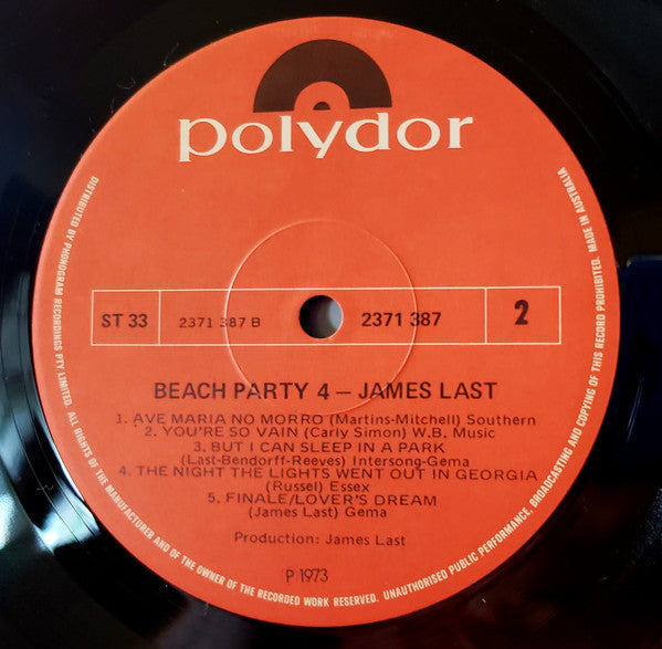 James Last Company : Beach Party 4 (LP, Album)