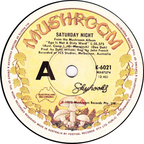 Skyhooks : All My Friends Are Getting Married / Saturday Night (7", Single)