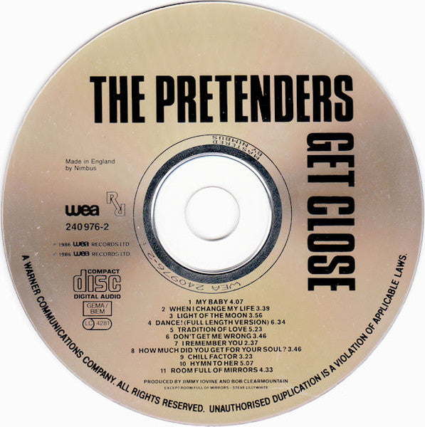 The Pretenders : Get Close (CD, Album)