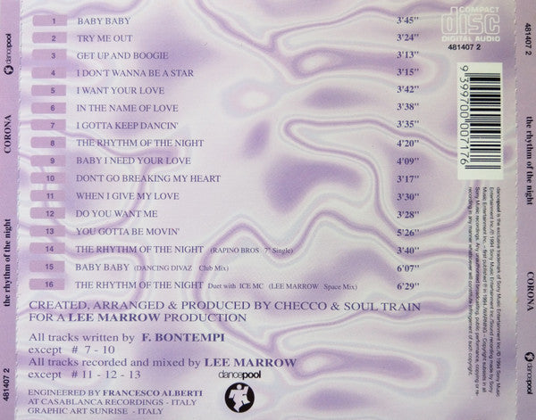 Corona : The Rhythm Of The Night (2xCD, Album, Ltd)