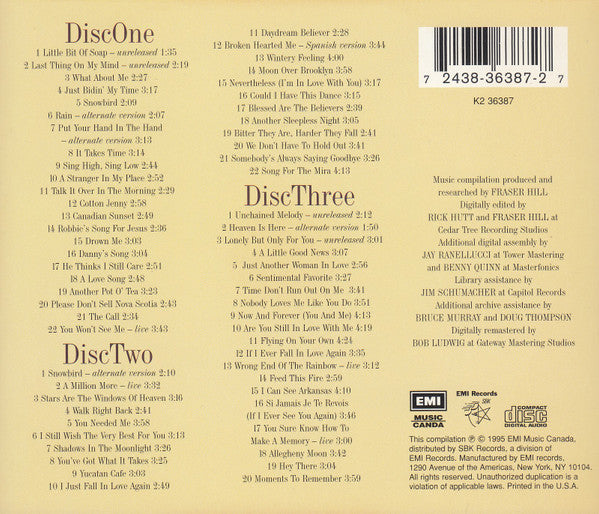 Anne Murray : Now & Forever (3xCD, Album, Comp)