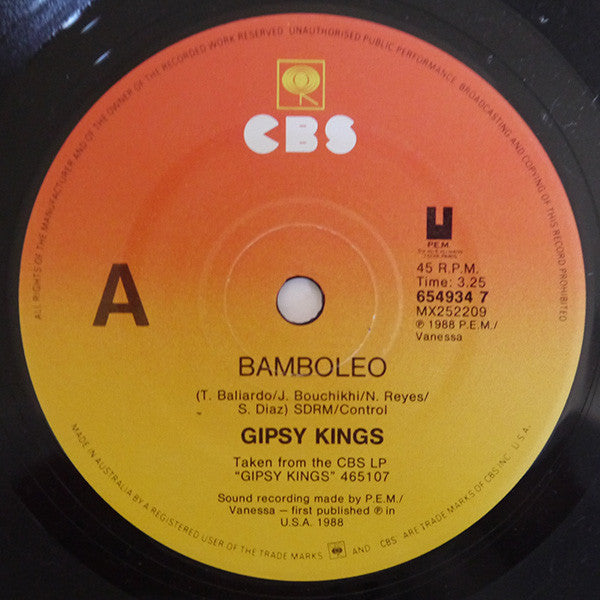 Gipsy Kings : Bamboleo (7", Single)