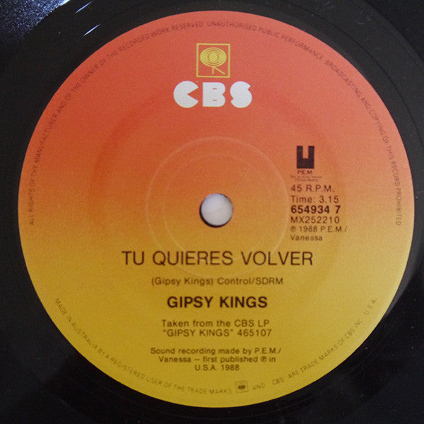 Gipsy Kings : Bamboleo (7", Single)