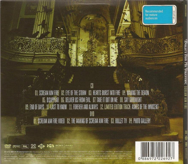 Bullet For My Valentine : Scream Aim Fire (CD, Album + DVD-V, PAL + Dig)