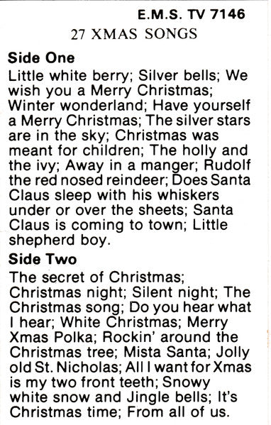 Kevin Kitto Singers : 27 Christmas Songs (Cass)