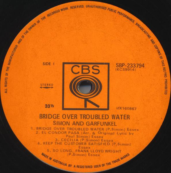 Simon And Garfunkel* : Bridge Over Troubled Water (LP, Album)