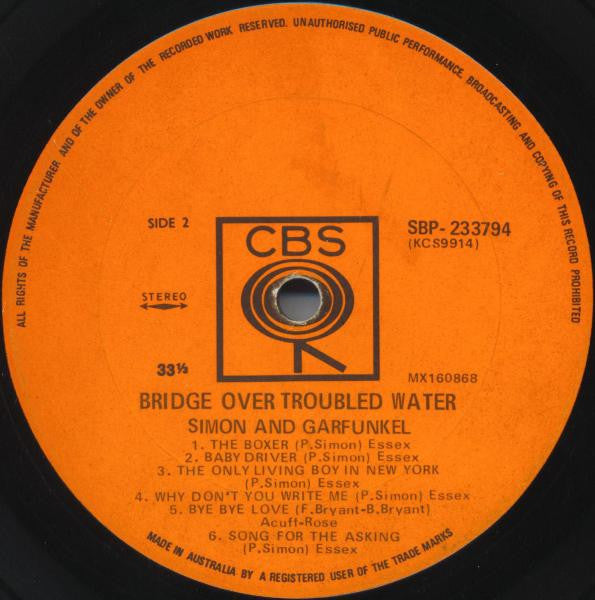 Simon And Garfunkel* : Bridge Over Troubled Water (LP, Album)