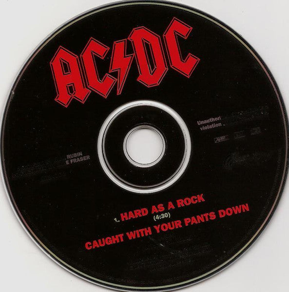 AC/DC : Hard As A Rock (CD, Single, Car)