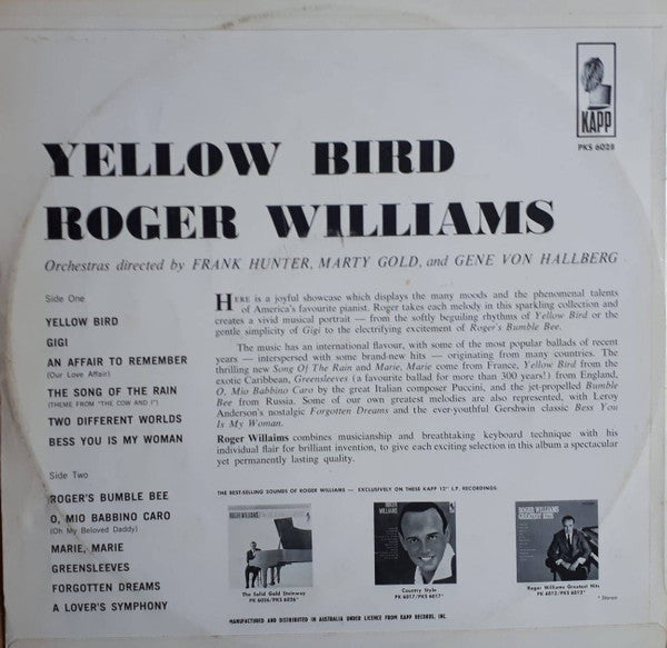 Roger Williams (2) : Yellow Bird (LP)