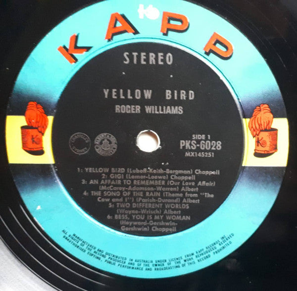 Roger Williams (2) : Yellow Bird (LP)