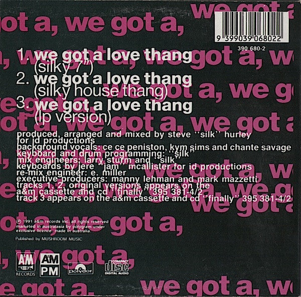 Ce Ce Peniston : We Got A Love Thang (CD, Single, Car)