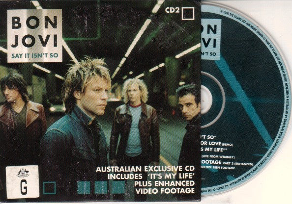 Bon Jovi : Say It Isn't So (CD, Single, Enh, CD2)