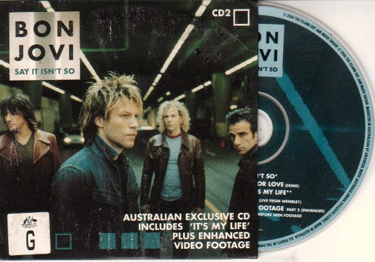 Bon Jovi : Say It Isn't So (CD, Single, Enh, CD2)