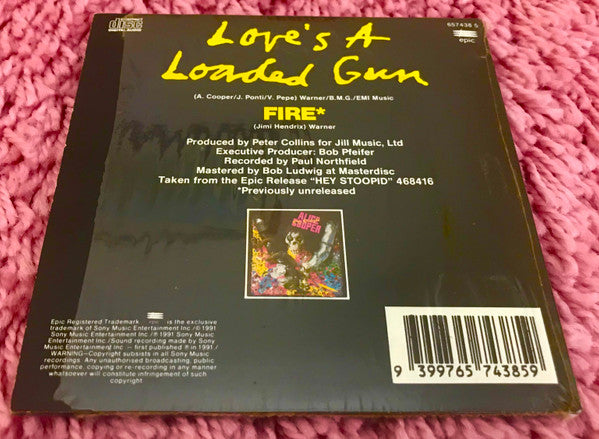 Alice Cooper (2) : Love's A Loaded Gun (CD, Single)