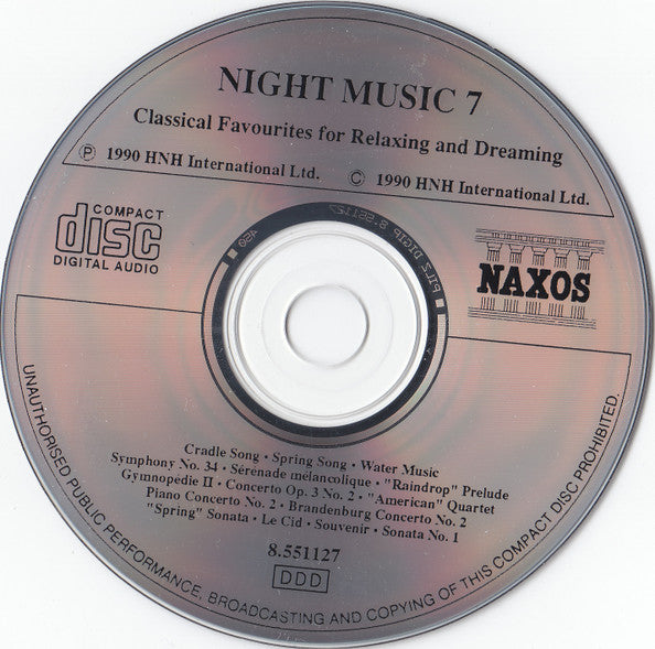 Various : Night Music 7 - Classical Favourites for Relaxing and Dreaming (CD, Comp)