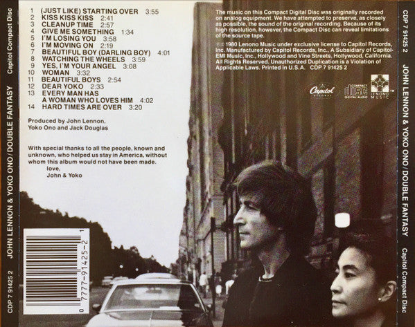Buy John Lennon & Yoko Ono : Double Fantasy (CD, Album, RE, RM