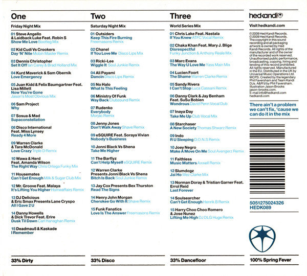 Various : HedKandi The Mix: Spring 2009 (3xCD, Mixed)