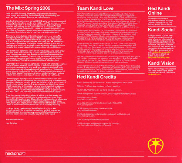 Various : HedKandi The Mix: Spring 2009 (3xCD, Mixed)