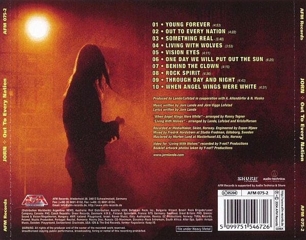 Jorn (4) : Out To Every Nation (CD, Album, Enh)