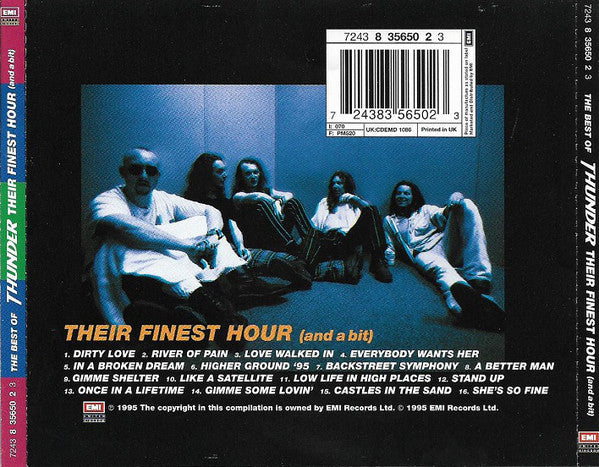 Thunder (3) : The Best Of Thunder -  Their Finest Hour (And A Bit) (CD, Album, Comp)