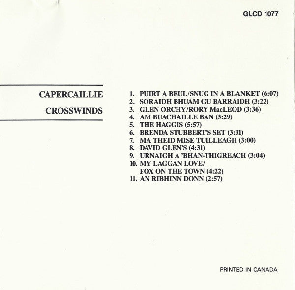 Capercaillie : Crosswinds (CD, Album, RE)
