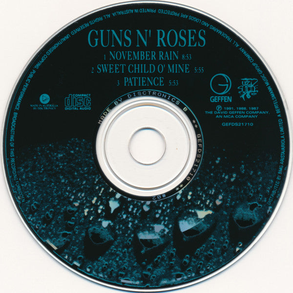 Guns N' Roses : November Rain (CD, Maxi)