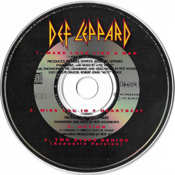 Def Leppard : Make Love Like A Man (CD, Single, Car)