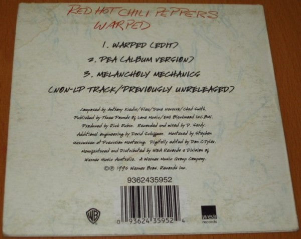 Red Hot Chili Peppers : Warped (CD, Single, Car)