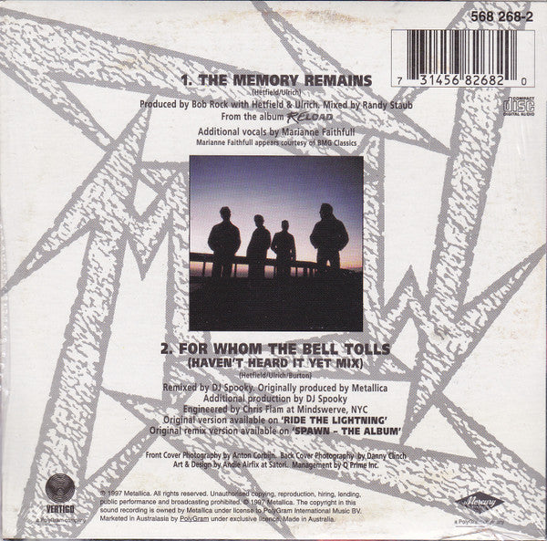 Metallica : The Memory Remains (CD, Single, Car)
